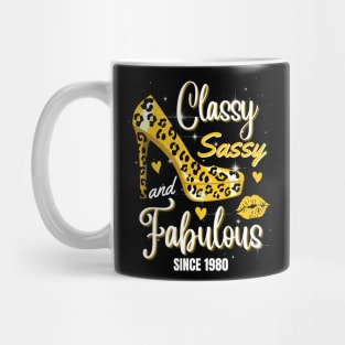 Classy Sassy And Fabulous Since 1980 Mug
